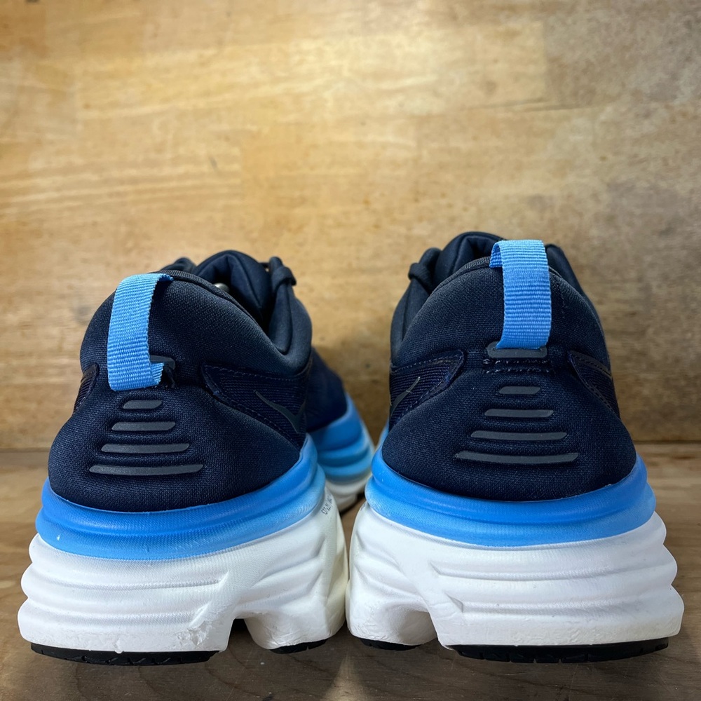 Hoka One One Bondi 8 Mens Sz 13 Running Shoes Sneakers Outer Space All Aboard - Picture 5 of 12
